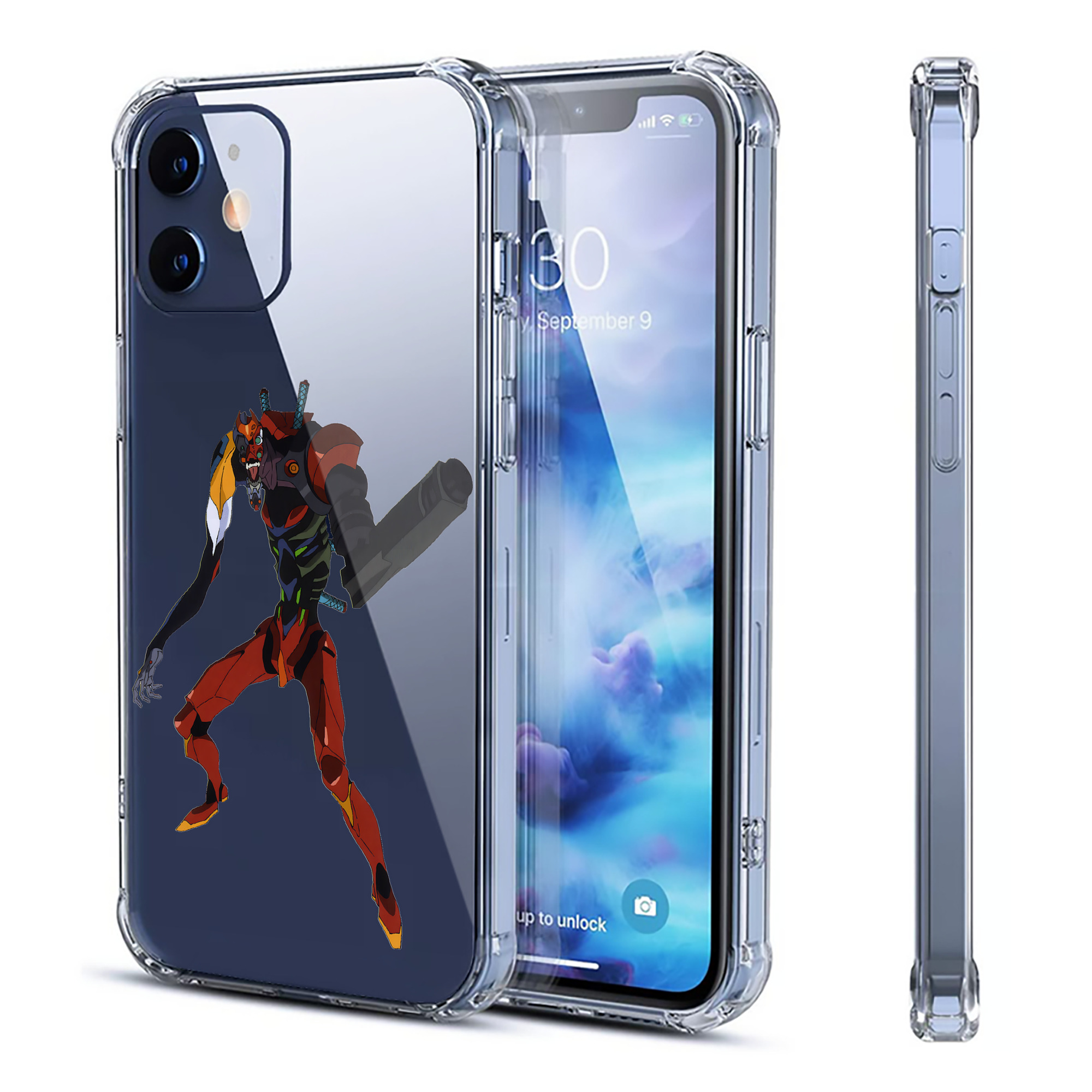 （画像用） EVA 新世紀エヴァンゲリオン 【iPhone 12シリーズ対応】透明スマホケース（クリアソフトケース）